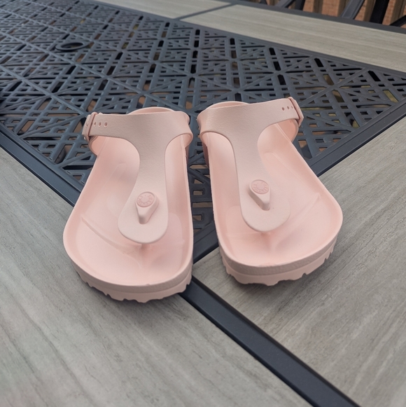 Birkenstock Gizeh 40 EVA Light Pink Waterproof Flip Flop Sandals - Picture 3 of 8